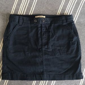 Girls Navy Lands End Skirt